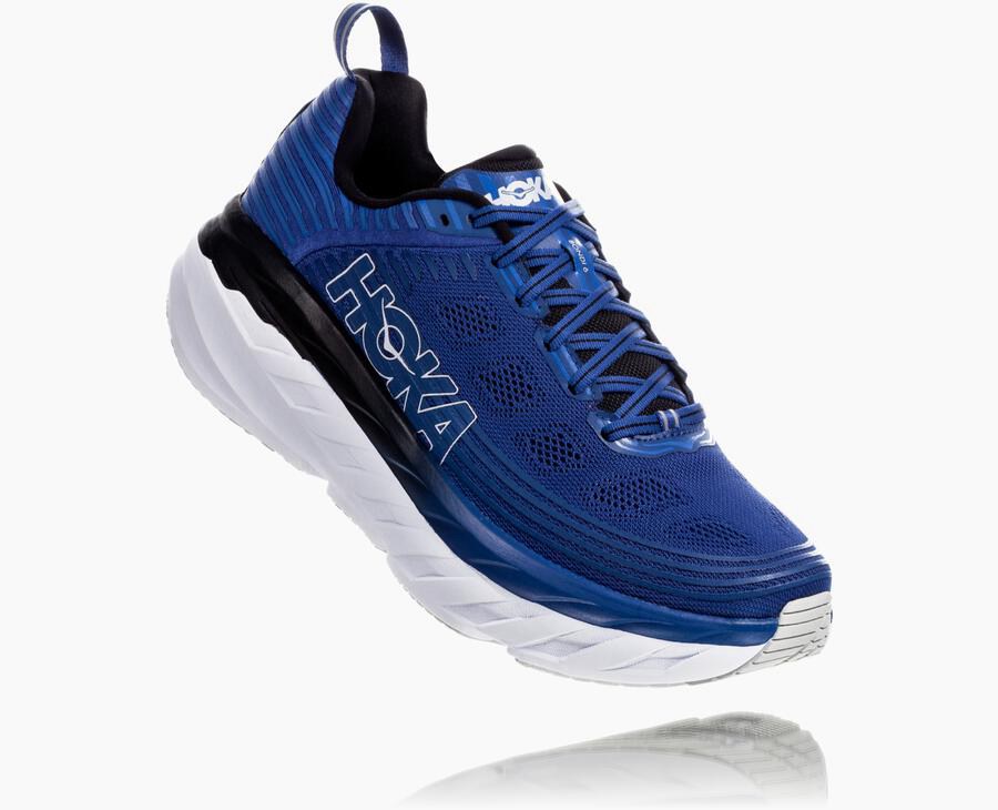 Tenis Hoka One One Masculino Azuis/Branco - Bondi 6 - 371-ZRQNHL